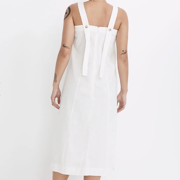 Madewell Size S LinenCotton Princess-Seamed Midi Dress Great Condition Worn Once - Picture 2 of 10